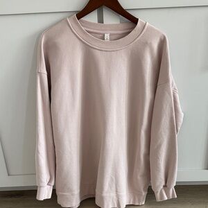 lululemon athletica Soft Pink Crew Neck Sweater